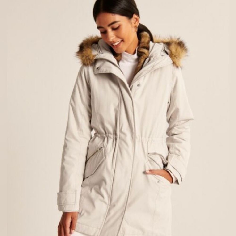 Abercrombie & Fitch Ultra 3 in 1 Multi Wear Parka Jacket Coat Womens Size Small